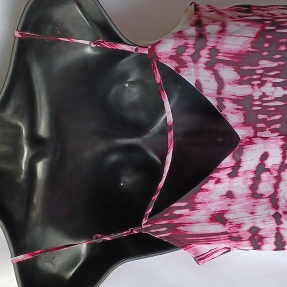 Decree Slip Dress size XL, pink & black, scoop front, v-back, lined, NWT - Picture 5 of 10